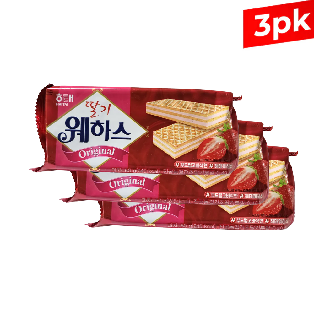 해태 딸기 웨하스 (50g x3)