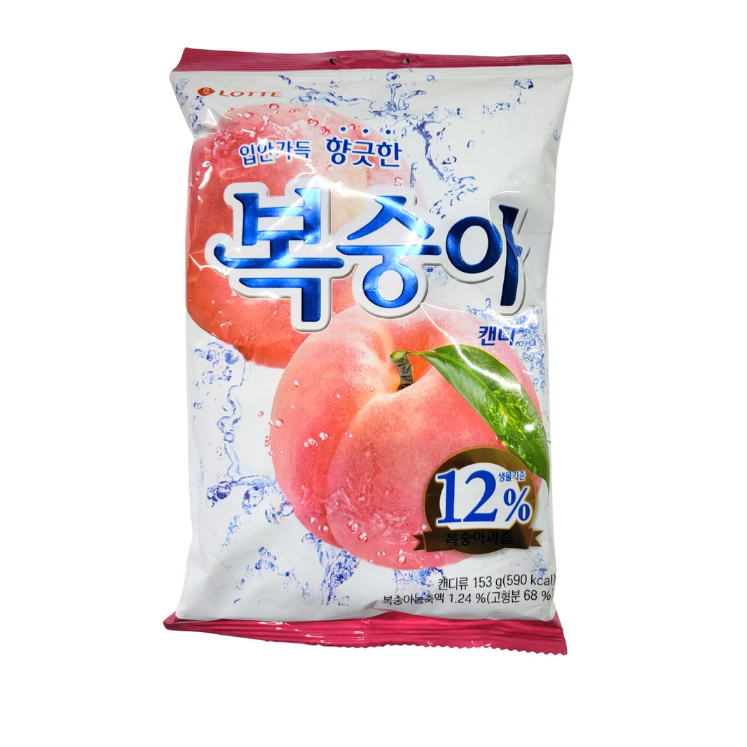 롯데 입안가득 향긋한 복숭아 캔디 (153g)