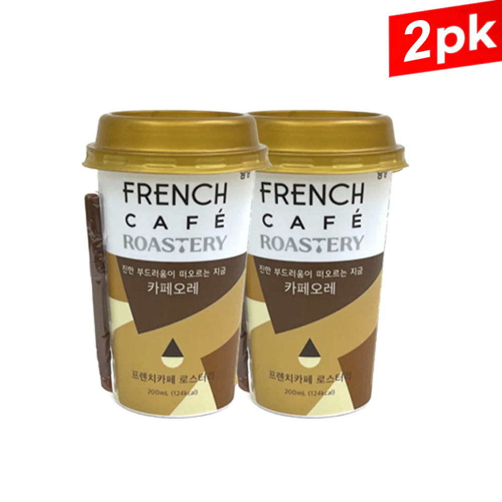 남양 프렌치 카페 로스터리 카페오레 (200ml x2pk) Best by 05/20/2026