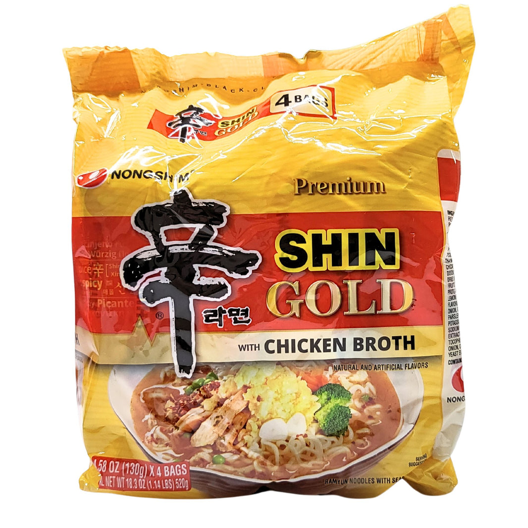 농심 신라면 골드 라면 치킨육수 (4pk)