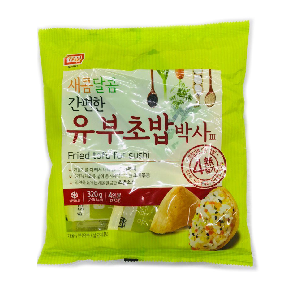 [Hansung] Seasoned Fried Soybean Curd Tofu Pouches / 한성기업 새콤달콤 간편한 유부 초밥 박사 (320g)