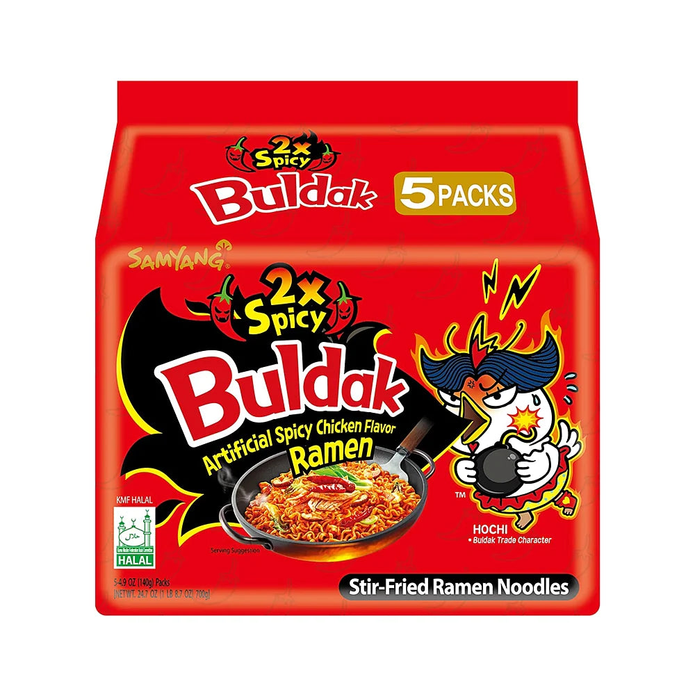 삼양 불닭볶음면 x2배 매운 맛 (5pks)
