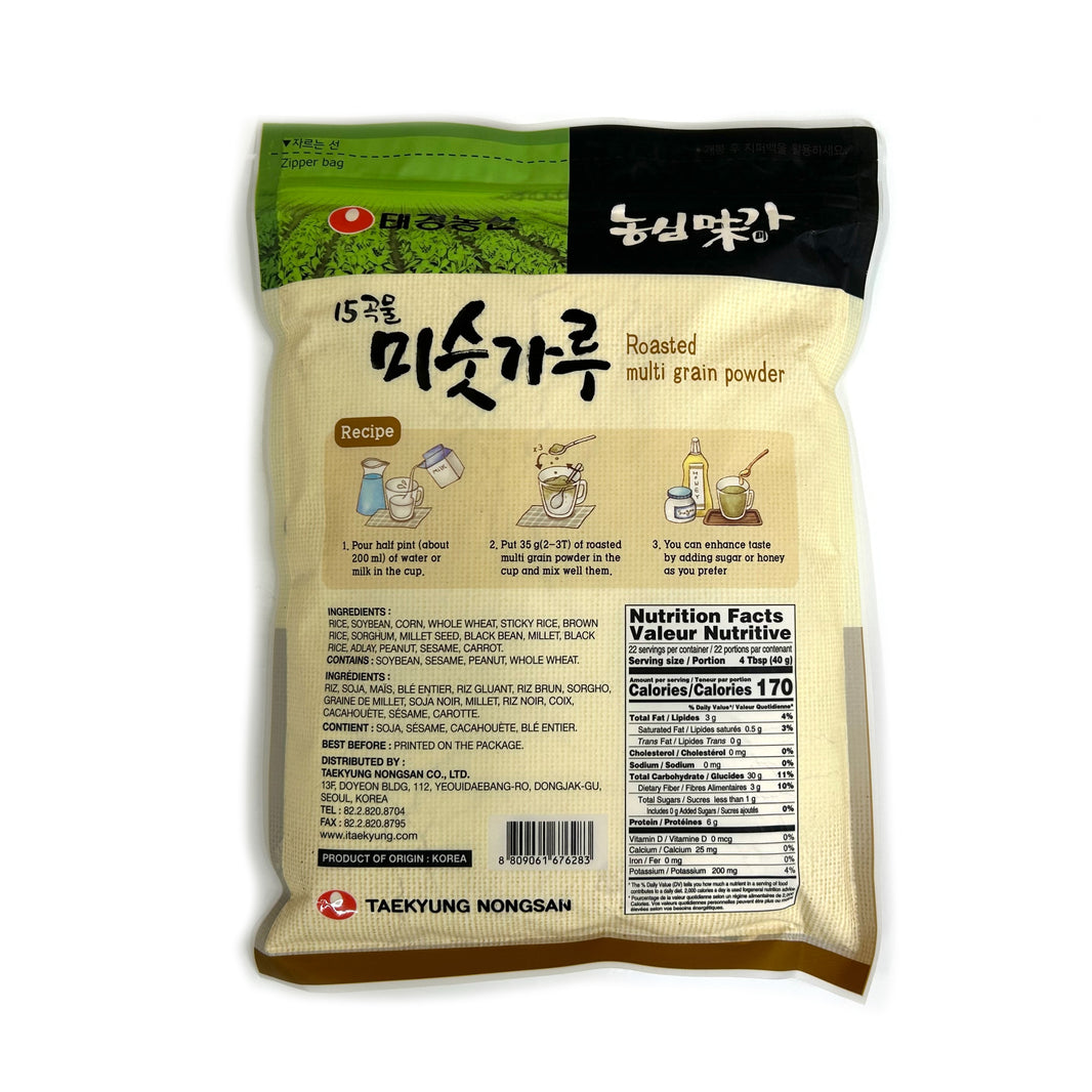 [Nongshim] Taekyung 15 Roast Multi Grain Powder / 농심 태경 15 곡물 미숫가루 (900g)