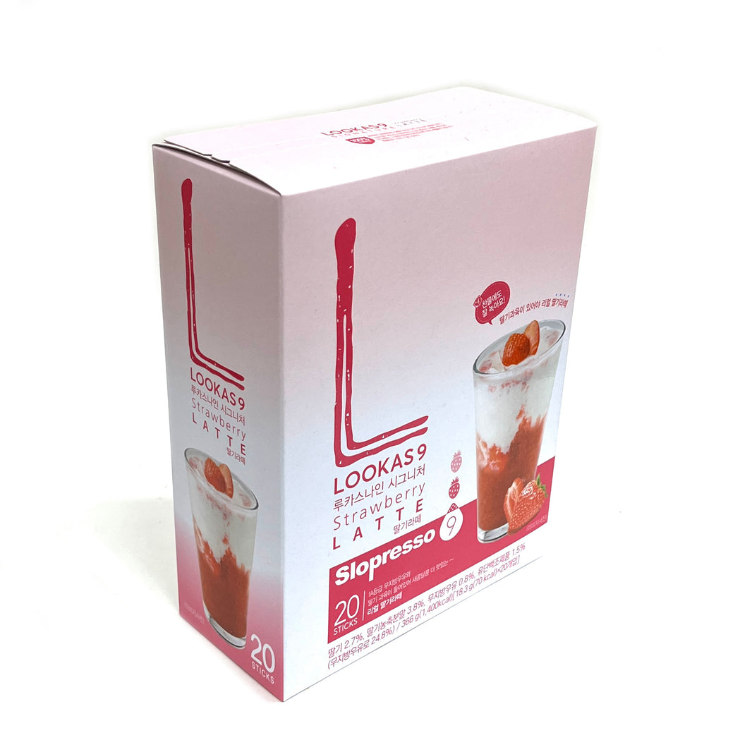 [Namyang] Lookas 9 Black Strawberry Latte / 남양 루카스나인 딸기 라떼 (20stick)