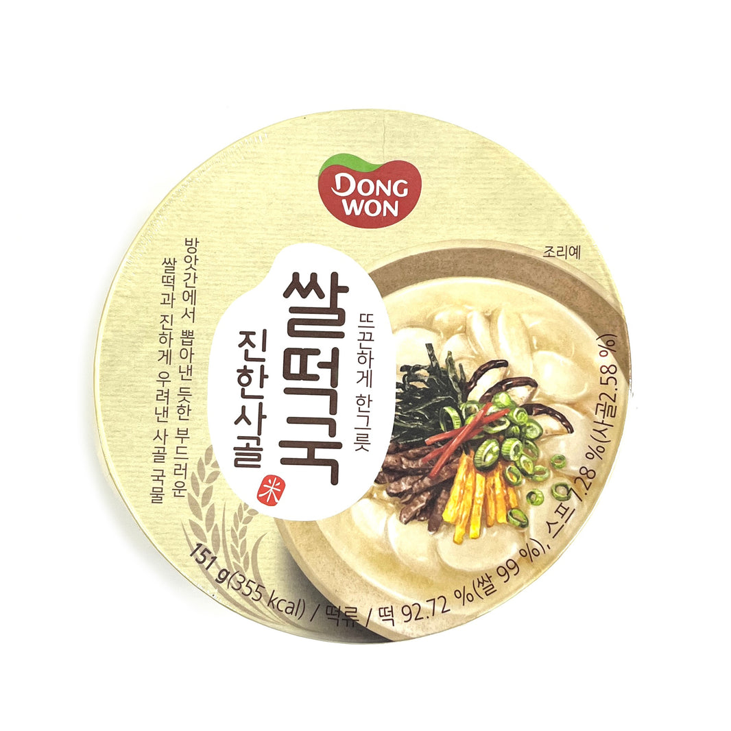[Dongwon] Instant Cup Rice Cake Soup Spicy / 동원 진한 사골 쌀 떡국 컵 (151g)