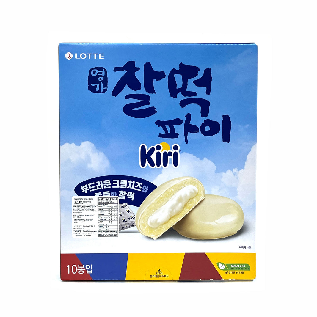 [Lotte] Chalddeok Rice Pie Kiri / 롯데 명가 찰떡파이 끼리 크림 치즈 (10Pk/Box)