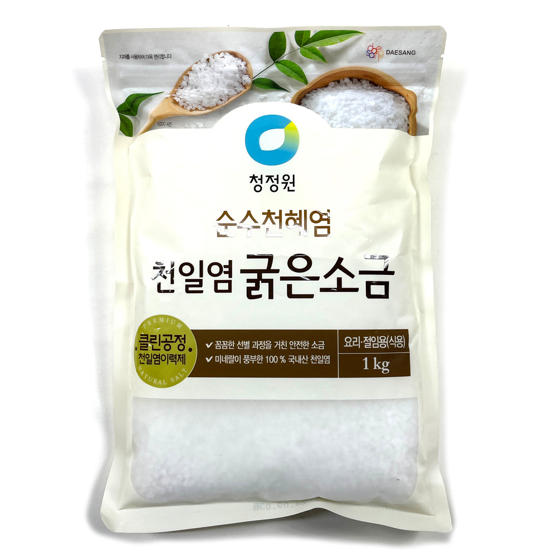 청정원 순수 천혜염 천일염 굵은 소금 (1kg)