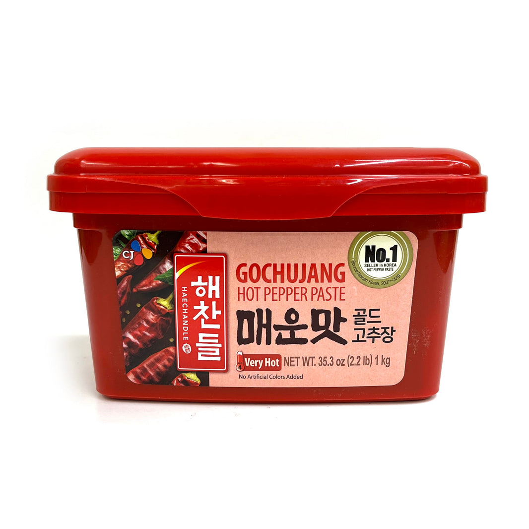 [Haechandle] Gochujang Hot Pepper Paste Very Hot / 해찬들 매운맛 골드 고추장 (1kg)