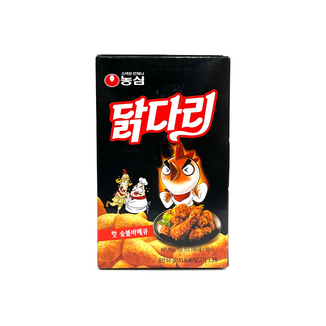 농심 닭다리 스낵 핫 숯불 바베큐 (66g)