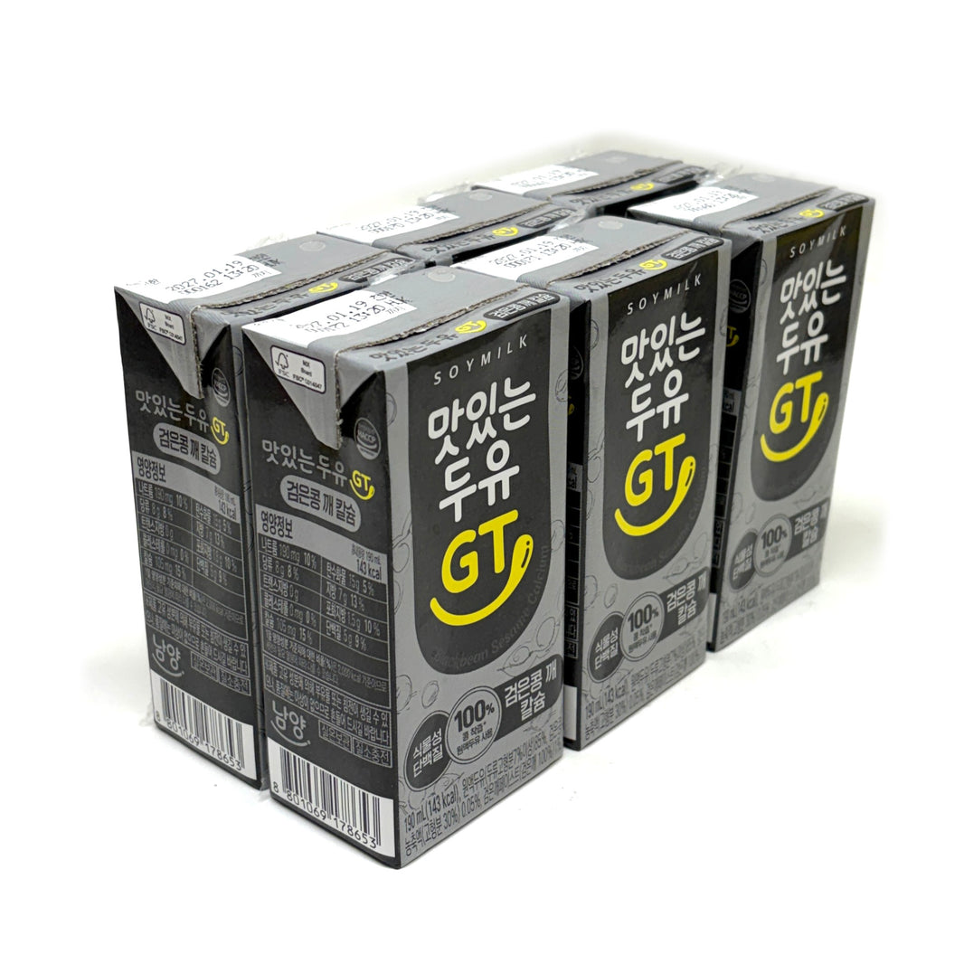 남양 맛있는 두유 GT 검은콩, 깨 칼슘 (6pk)