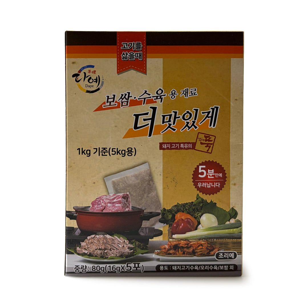 다예 보쌈 수육용 5분만에 우러나는 백숙 재료 (80g / 16g x5)