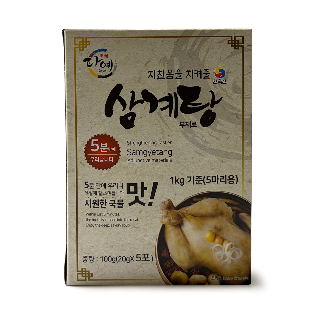 다예 삼계탕 5분만에 우러나는 닭 오리 백숙 재료 (100g / 20g x5)