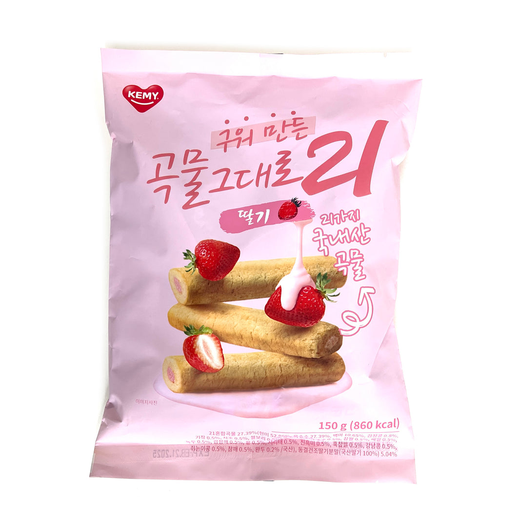 개미 구워만든 곡물그대로 21곡 딸기맛 (150g)