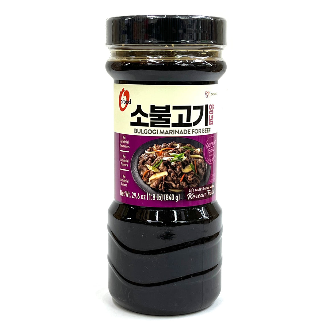 [O'Food] Korean BBQ Bulgogi Marinade Sauce for Beef /청정원 오푸드 BBQ 소 불고기 양념 소스 (840g)