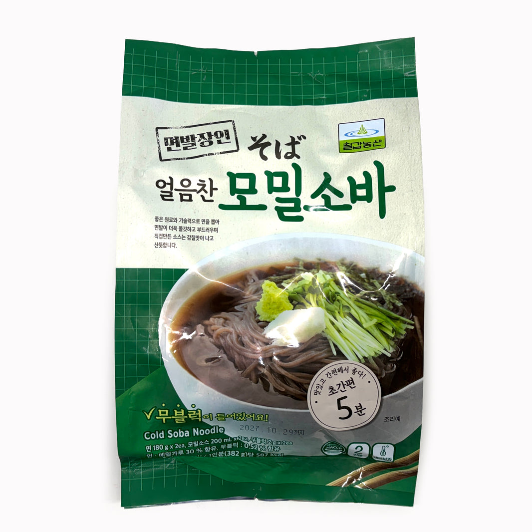 칠갑농산 면발장인 얼음찬 모밀소바 (2인분 / 382g)