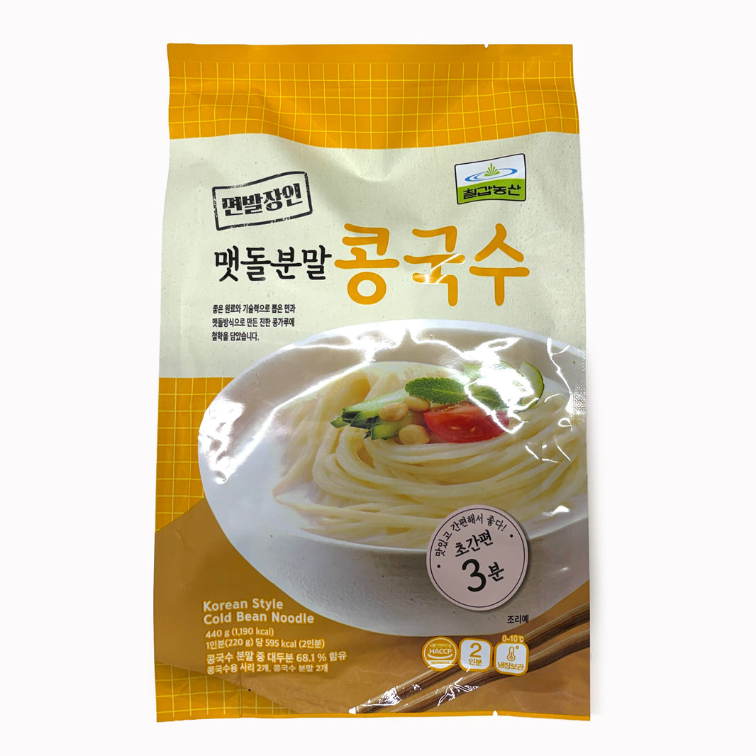 칠갑농산 면발장인 맷돌분말 콩국수 (2인분 / 440g)