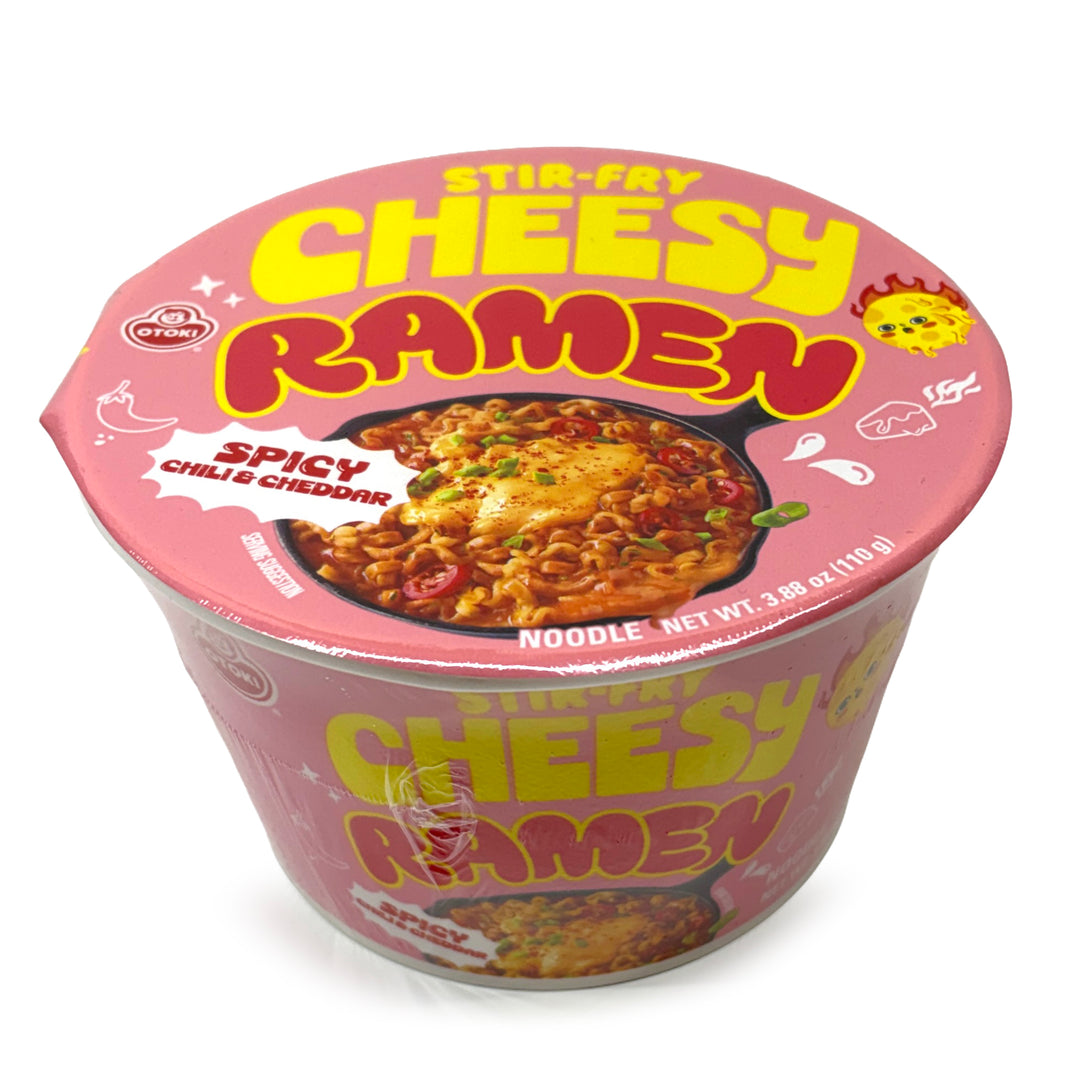 오뚜기 치지 치즈 볶음면 큰 컵 라면 매콤 칠리 & 체다 (110g)