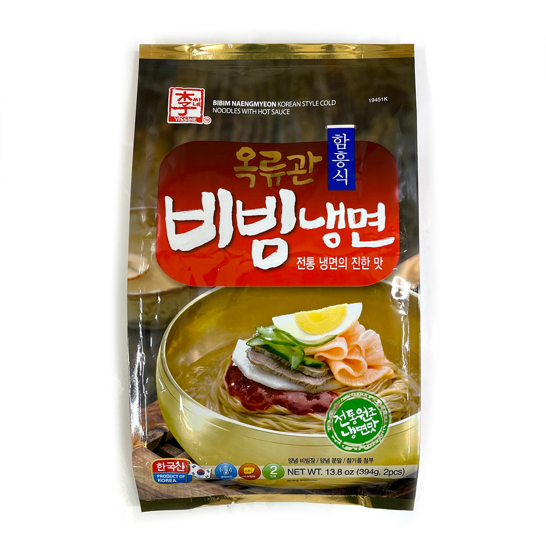 [Yissine] Bibim Naengmyeon Korean Style Cold Noodles w. Hot Sauce / 이씨네 함흥식 옥류관 비빔 냉면 (394g)