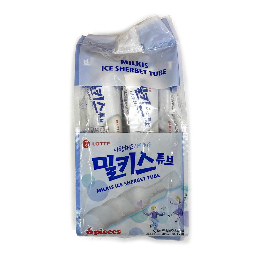 롯데 밀키스 튜브 (130ml x 6pcs)