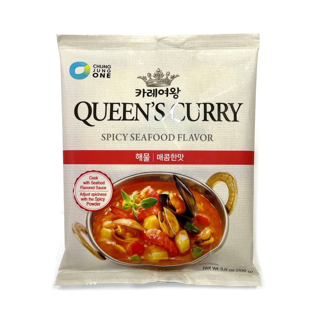 [O'Food] Queen's Curry Spicy Seafood Flavor / 청정원 오푸드 카레 여왕 해물 매콤한 맛 (108g)