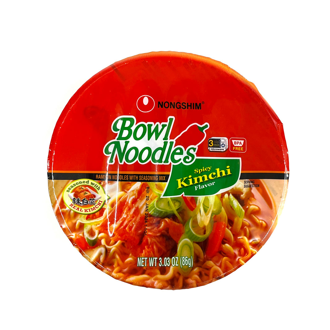 [Nongshim] Bowl Noodle Soup Kimchi / 농심 김치 사발면 (3pcs or 12pcs)