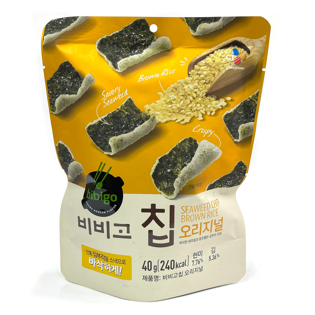 [ Bibogo] Seaweed Chip Brown Rice Original / 비비고 칩 오리지널 김부각 칩 (40g)