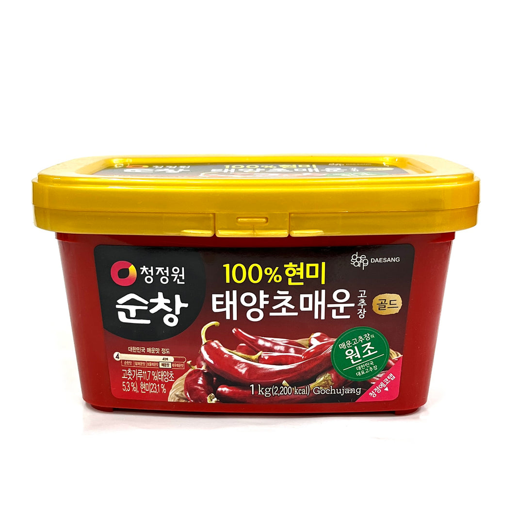 오푸드 순창 100% 현미 태양초 매운 고추장 (1kg)