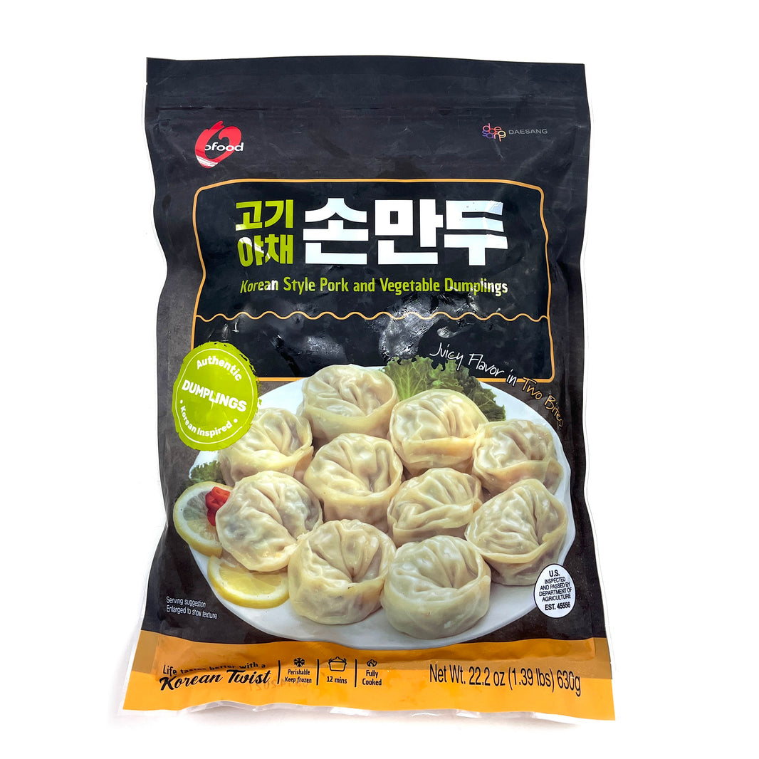 오푸드 고기 야채 손만두 만두 (630g)
