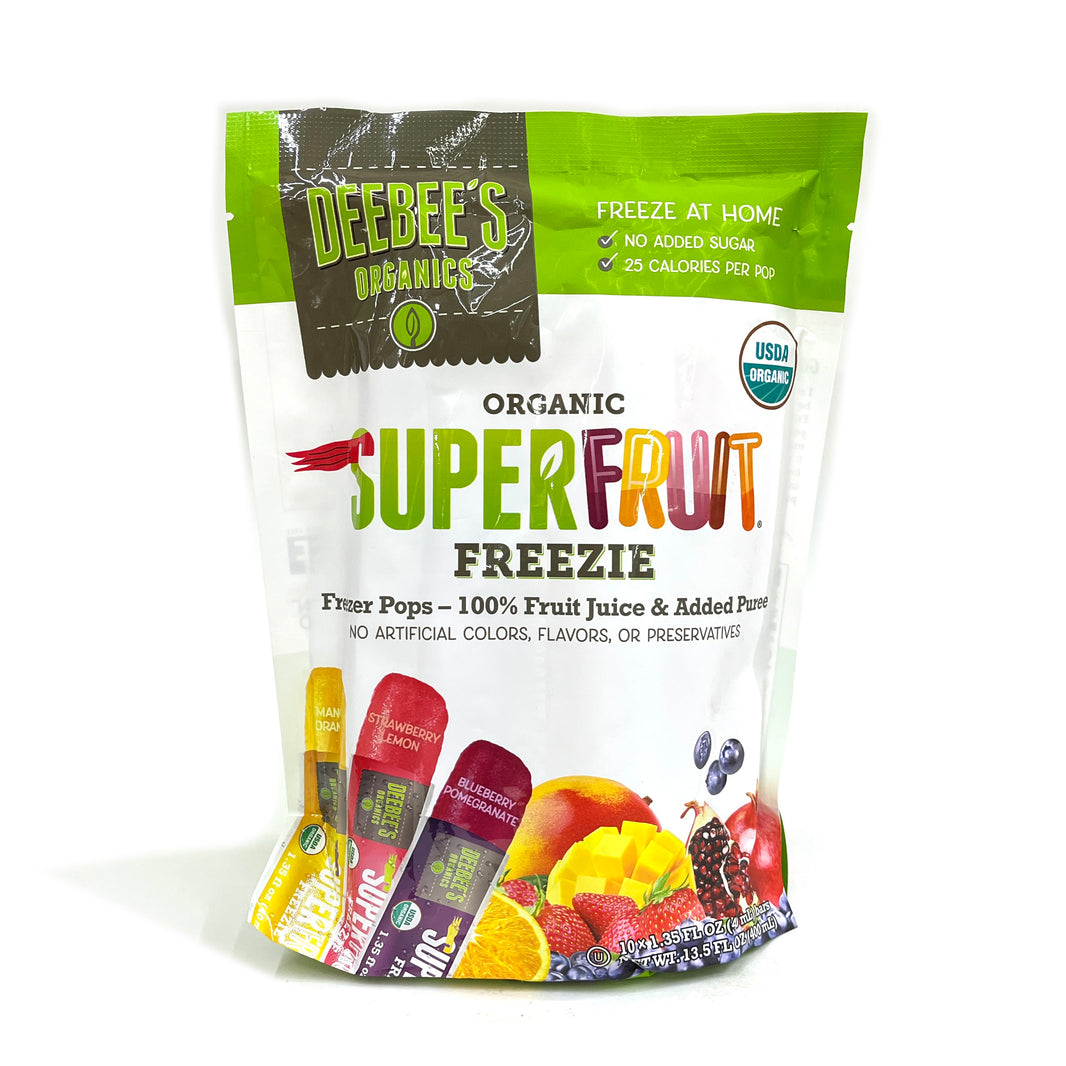 [Deebee's Organics] Organic Super Fruit Freezie Popsicle / 디비스 올가닉 슈퍼 과일 팝시클 (40ml x 10pcs)