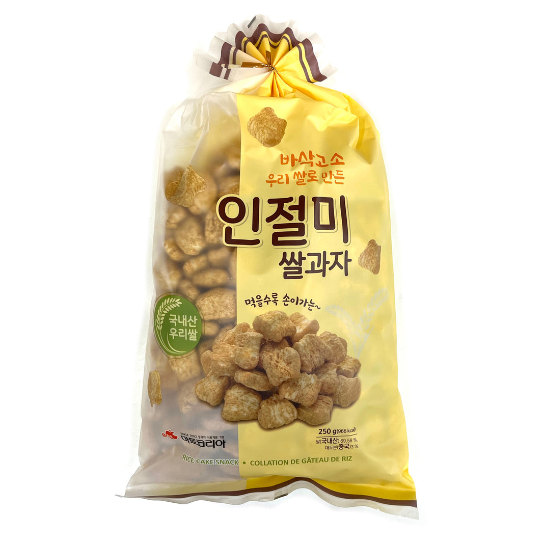 [Mart Korea] Rice Cake Snack Cracker / 마트코리아 바삭고소 우리 쌀로 만든 인절미 쌀과자 (250g)