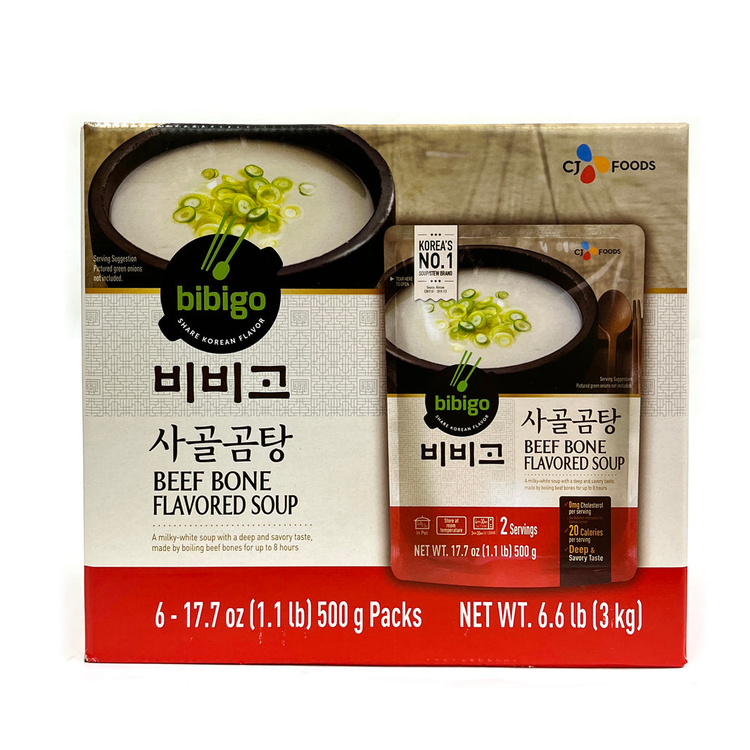 [Bibigo] Beef Bone Flavored Soup / 비비고 사골 곰탕 (500g or 6pcs)