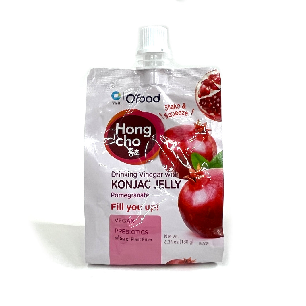 [O'food] Hongcho Drinking Vinegar W. Konjac Jelly Pomegranate / 청정원 오푸드 홍초 곤약젤리 석류 (180g x5pcs)