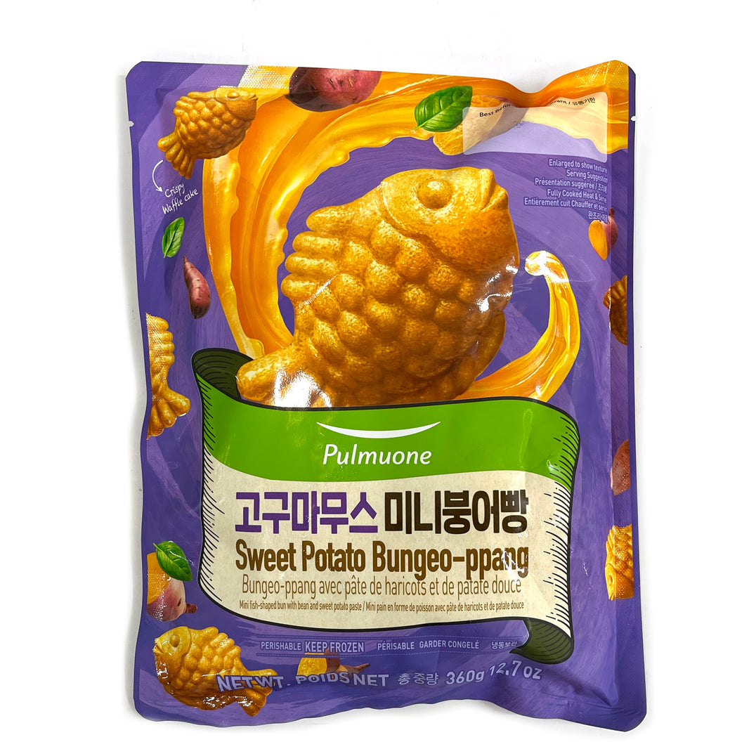 [Pulmuone] Sweet Potato Bungeo-ppang / 풀무원 고구마무스 미니 붕어빵 (360g)