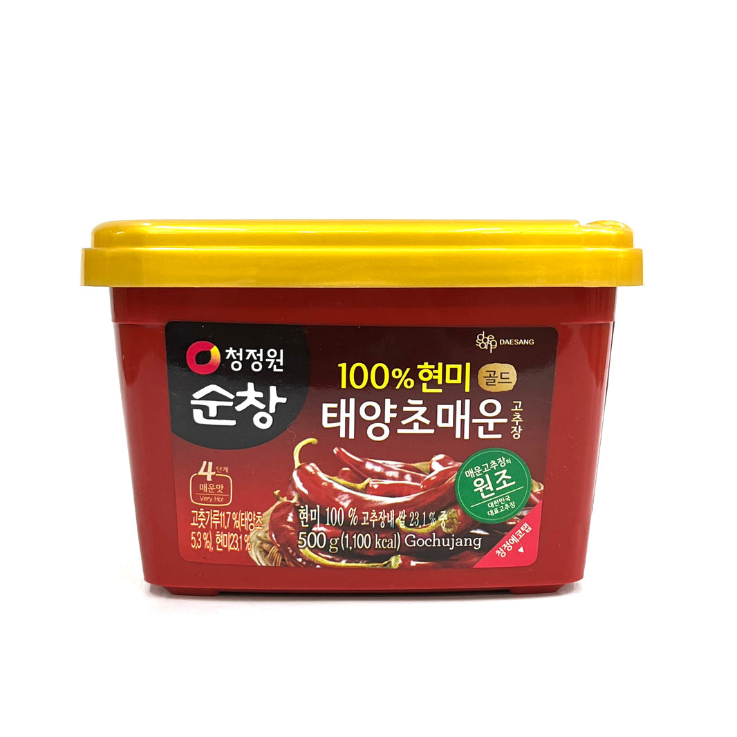 [O'food] Sunchang Gochujang Brown Rice Spicy Red Pepper Paste / 오푸드 순창 100% 현미 태양초 매운 고추장 (500g)