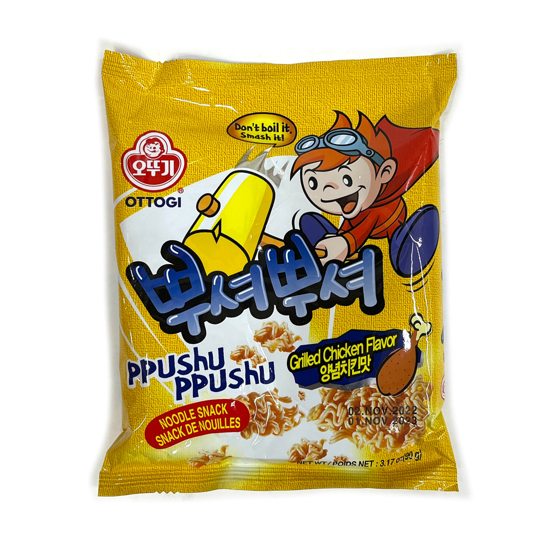 [Ottogi] Ppushu Ppushu Grilled Chicken Flavor / 오뚜기 뿌셔뿌셔 양념 치킨 맛 (90g x3pk)