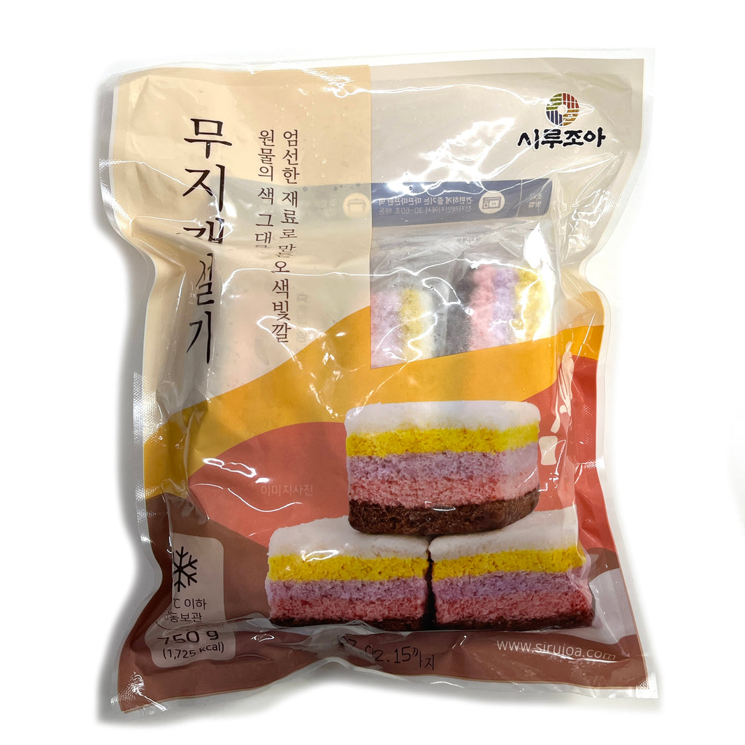 시루조아 무지개 설기 떡 (750g)