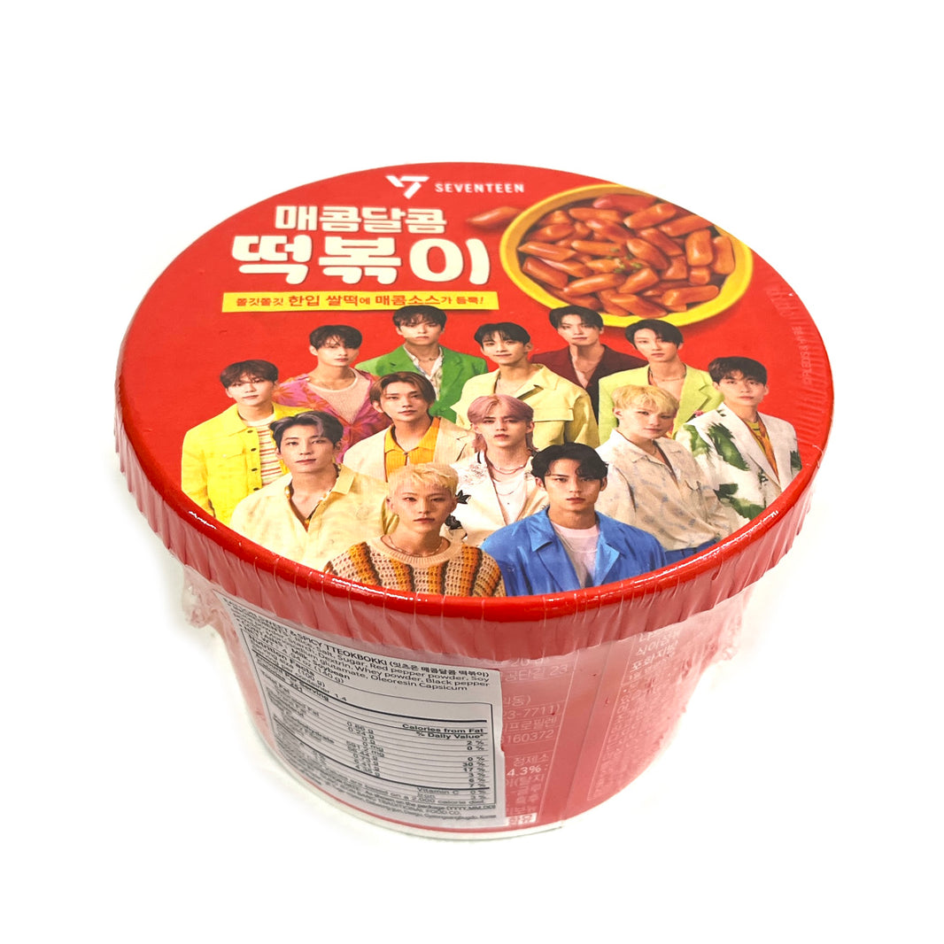 [Seventeen] Eatson Sweet & Spicy Topokki / 세븐틴 잇츠온 매콤달콤 떡볶이 큰컵 (140g)