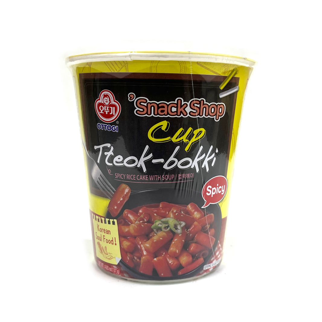 [Ottogi] Cup Tteok-bokki Spicy Topokki / 오뚜기 컵 떡볶이 매운맛 작은컵 (137g)