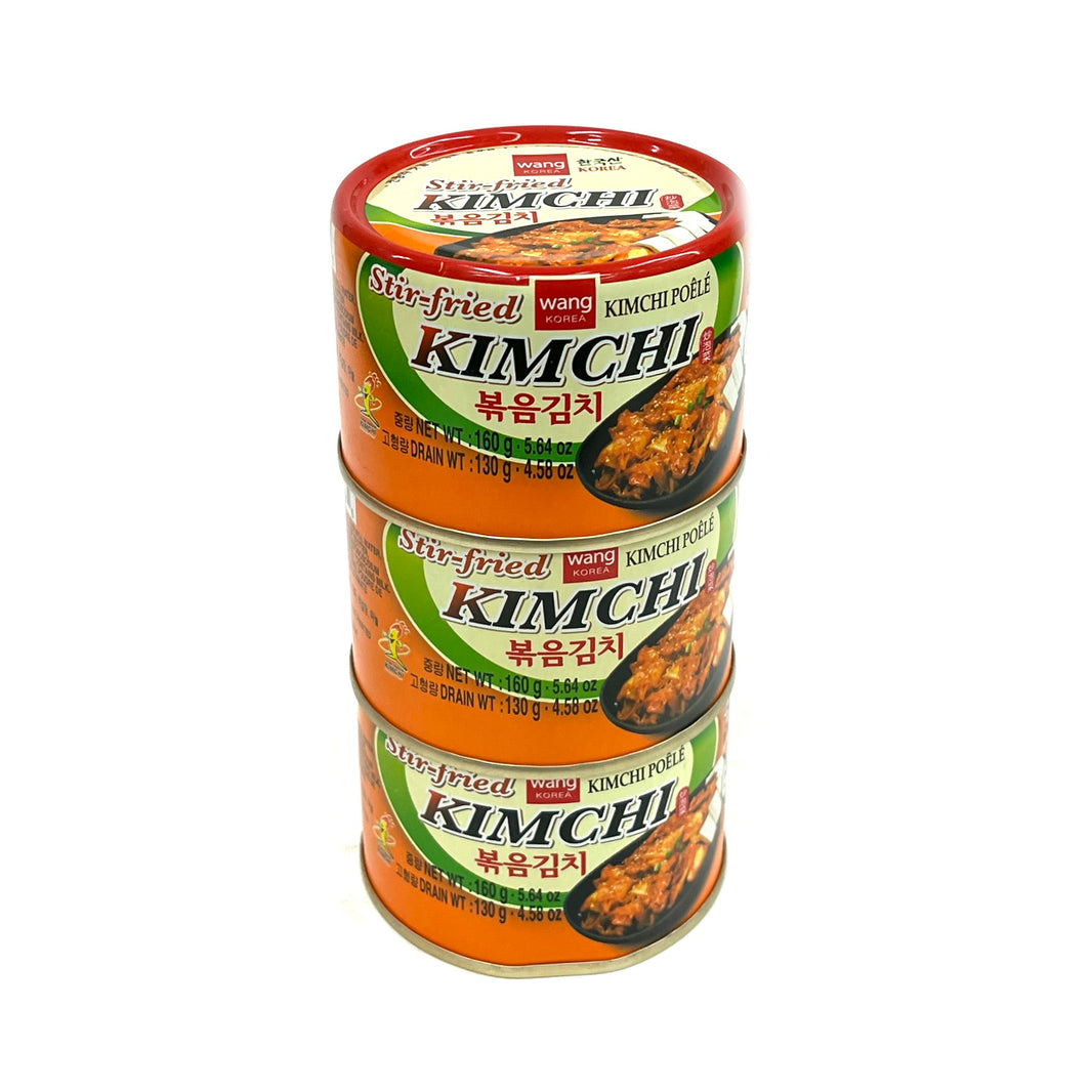 [Wang] Canned Stir-Fried Kimchi / 왕 볶음 김치 캔 (160gx3pk)