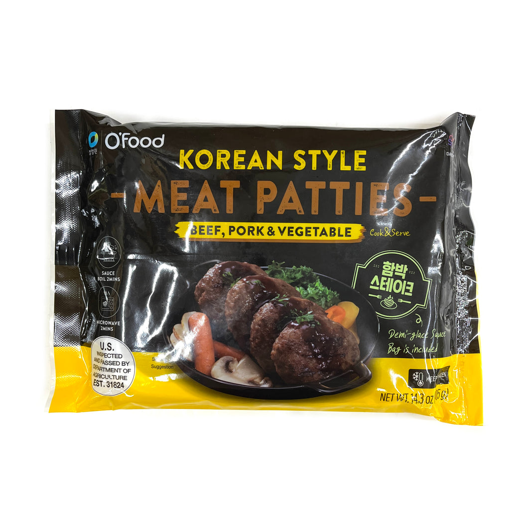 [O'food] Korean Style Meat Patties Beef, Pork & Vegetable / 청정원 오푸드 함박 스테이크 (405g)