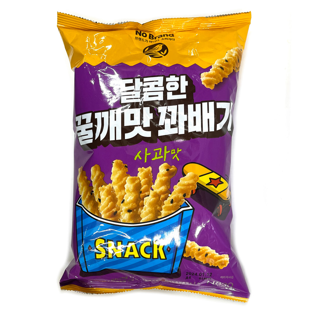 [NoBrand] Sweet Twist Snacks Apple Taste / 노브랜드 달콤한 꿀깨맛 과배기 사과 맛 (200g)