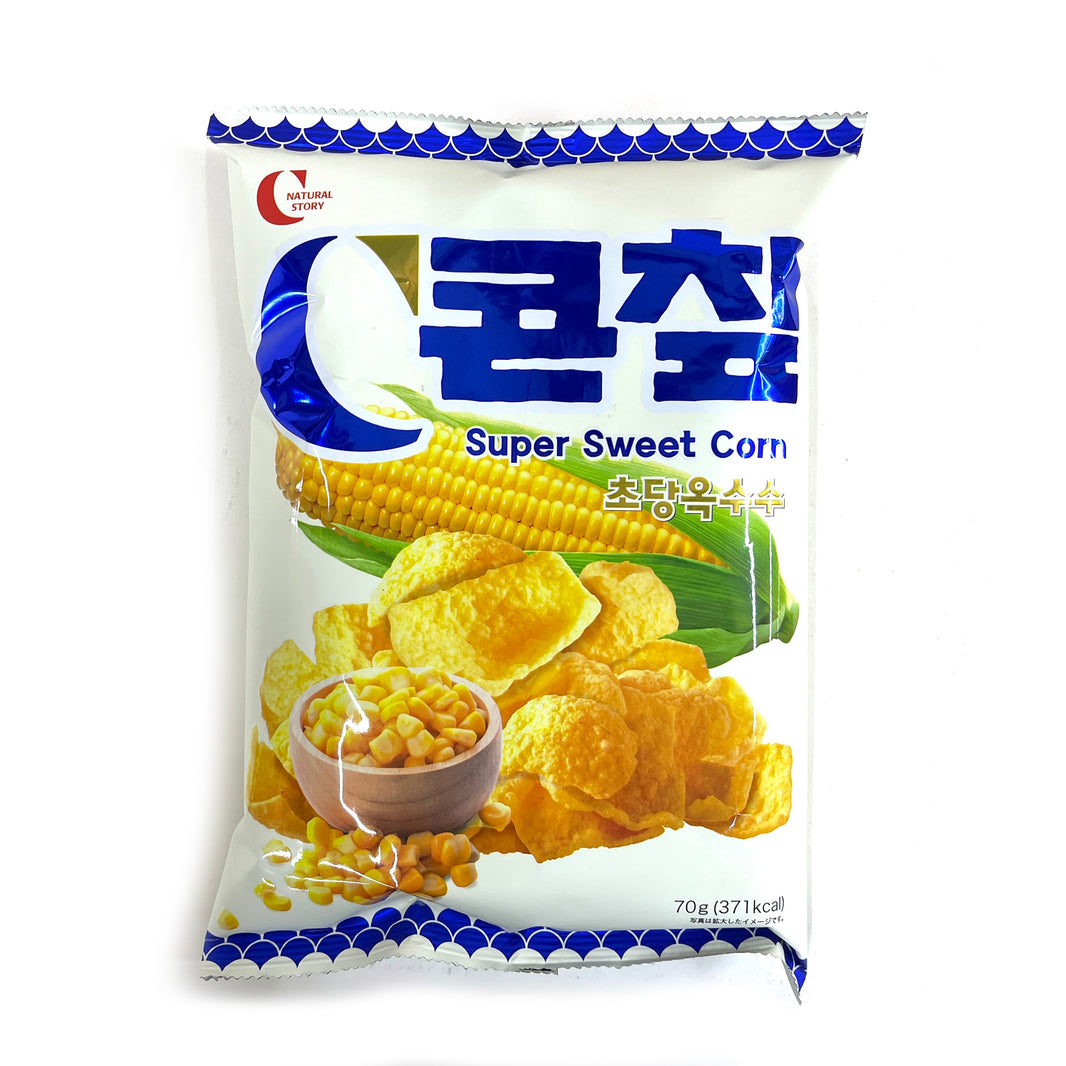 [Crown] Corn Chip Super Sweet Corn / 크라운  콘칩 초당 옥수수 (70g x3pk)