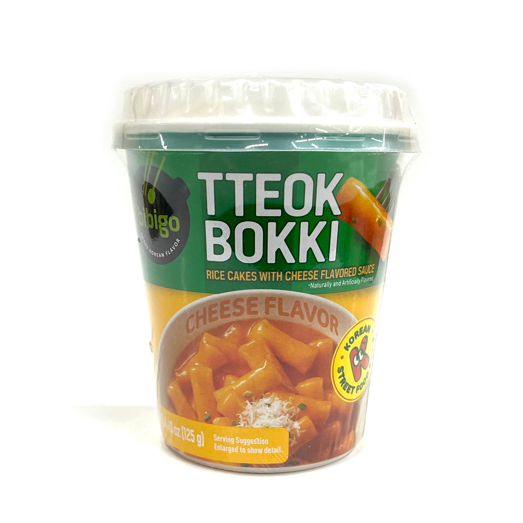 [Bibigo] Tteok-bokki Cheese Flavor Topokki Cup / 비비고 컵 떡볶이 치즈맛  작은컵(125g)