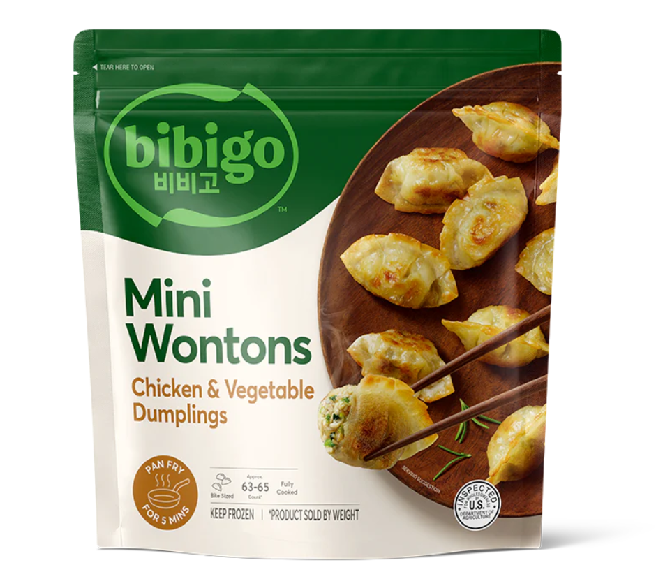 CJ] Bibigo Mini Wontons Chicken & Vegetable/ 비비고 미니 만두 치킨