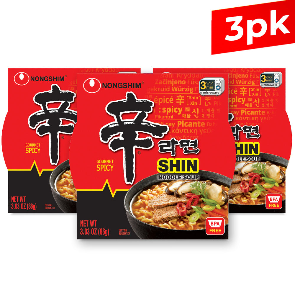 농심 신라면 사발면 (3pcs or 12pcs)