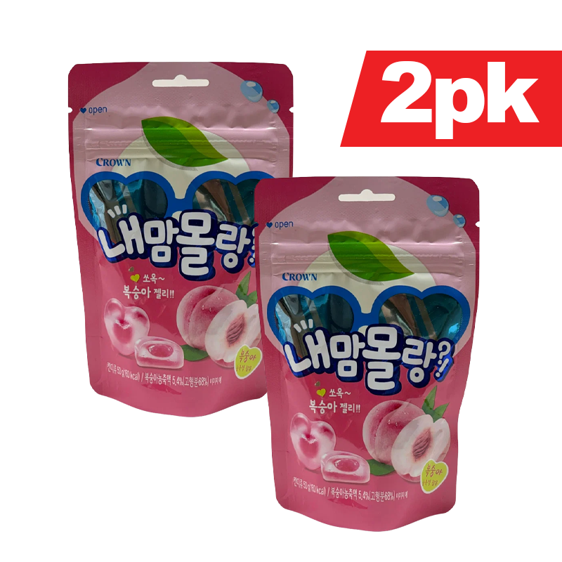크라운 내맘 몰랑? 복숭아 젤리 (50g x2pk)
