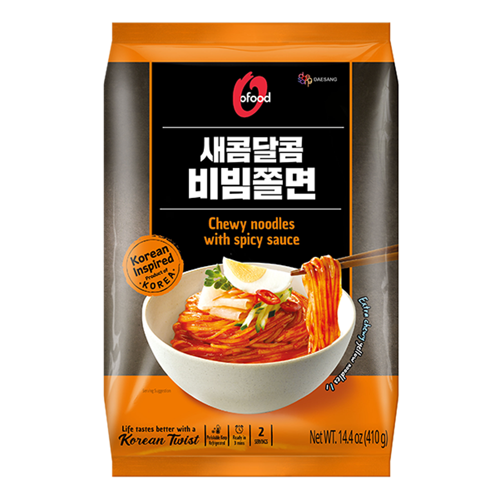 오푸드 새콤달콤 비빔 쫄면 (410g)