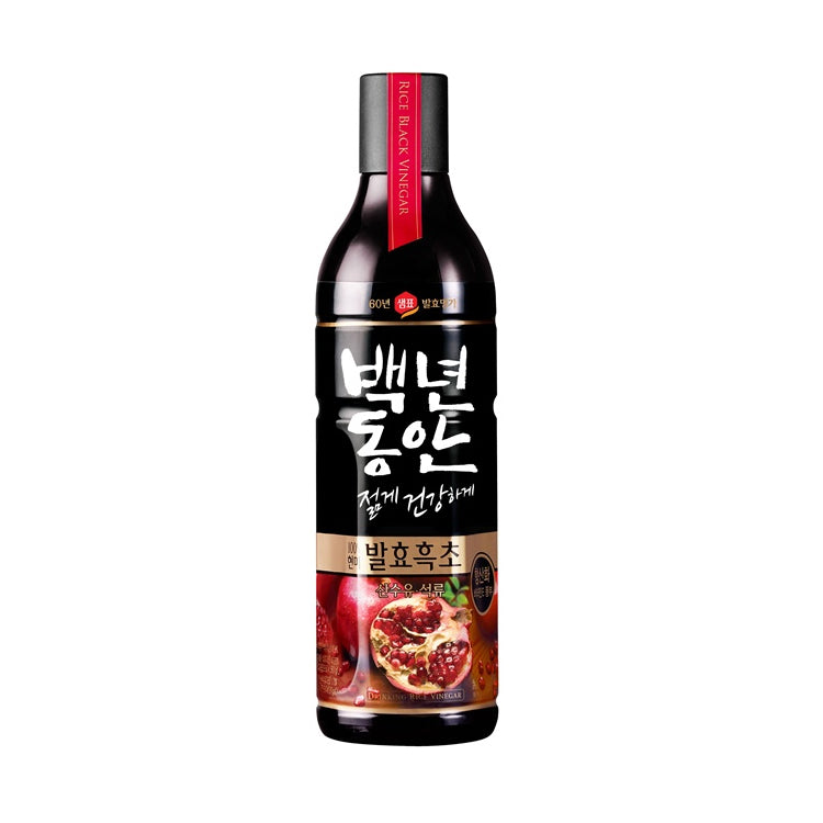 샘표 백년동안 건강 발효 흑초 산수유, 석류 (900ml)