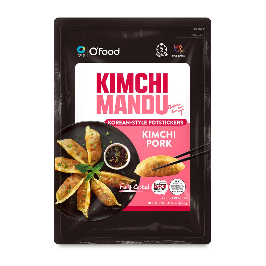 청정원 오푸드 김치 돼지고기 만두 (1.5lb)