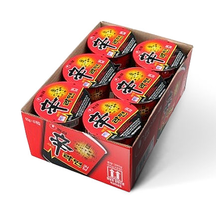 농심 신라면 컵 라면 작은컵(6pk)